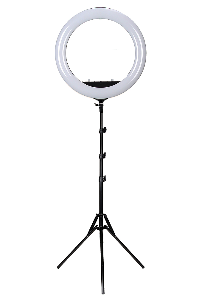 Angle View: Sunpak - 25" Bi-Color Ring Light Vlogging Kit with Bluetooth Remote