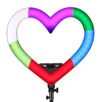 Sunpak - 19" Heart-Shaped Rainbow Vlogging Kit with Bluetooth Remote - Angle_Zoom