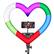 Left. Sunpak - 19" Heart-Shaped Rainbow Vlogging Kit with Bluetooth Remote.