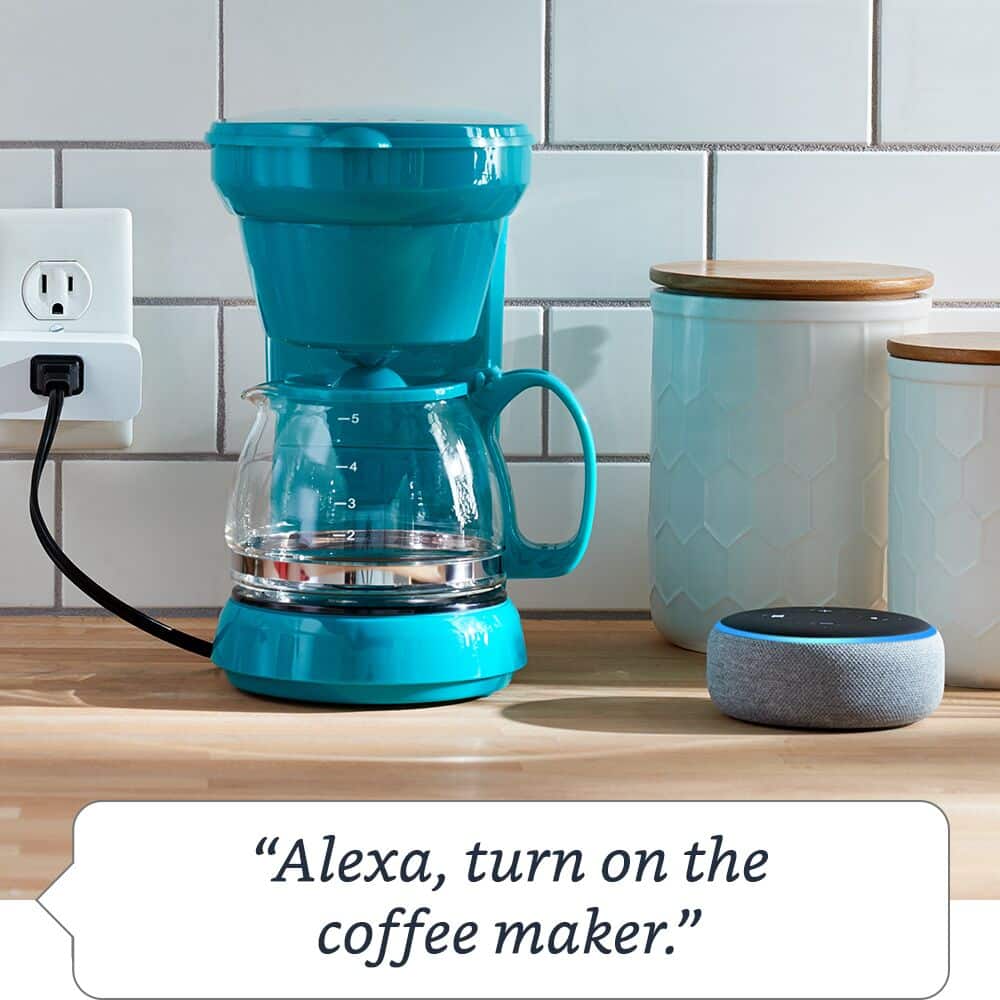"Alexa, turn on the coffee maker."