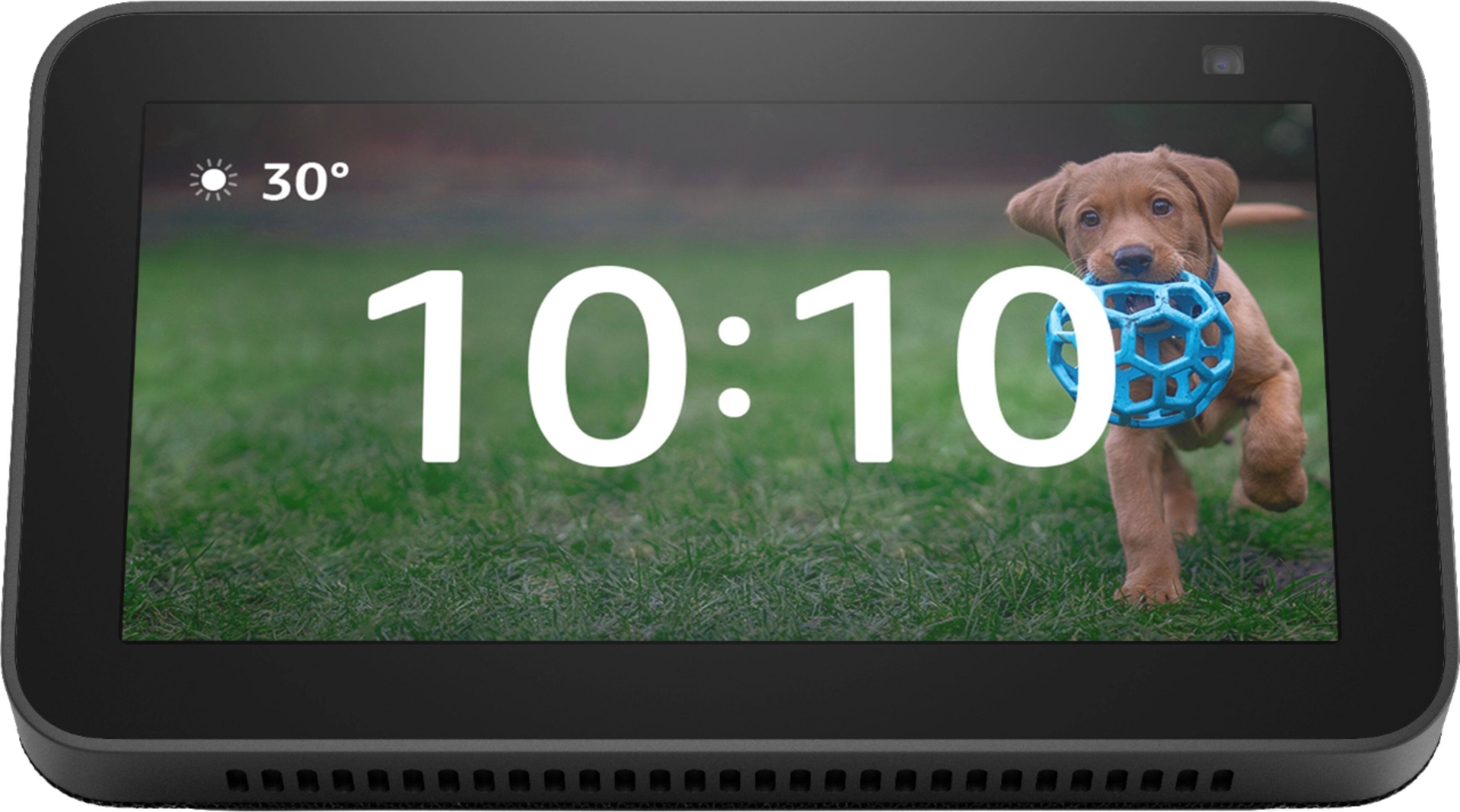Alt View 1. Amazon - Echo Show 5 (2nd Gen, 2021 release) | Smart display with Alexa and 2 MP camera - Charcoal.