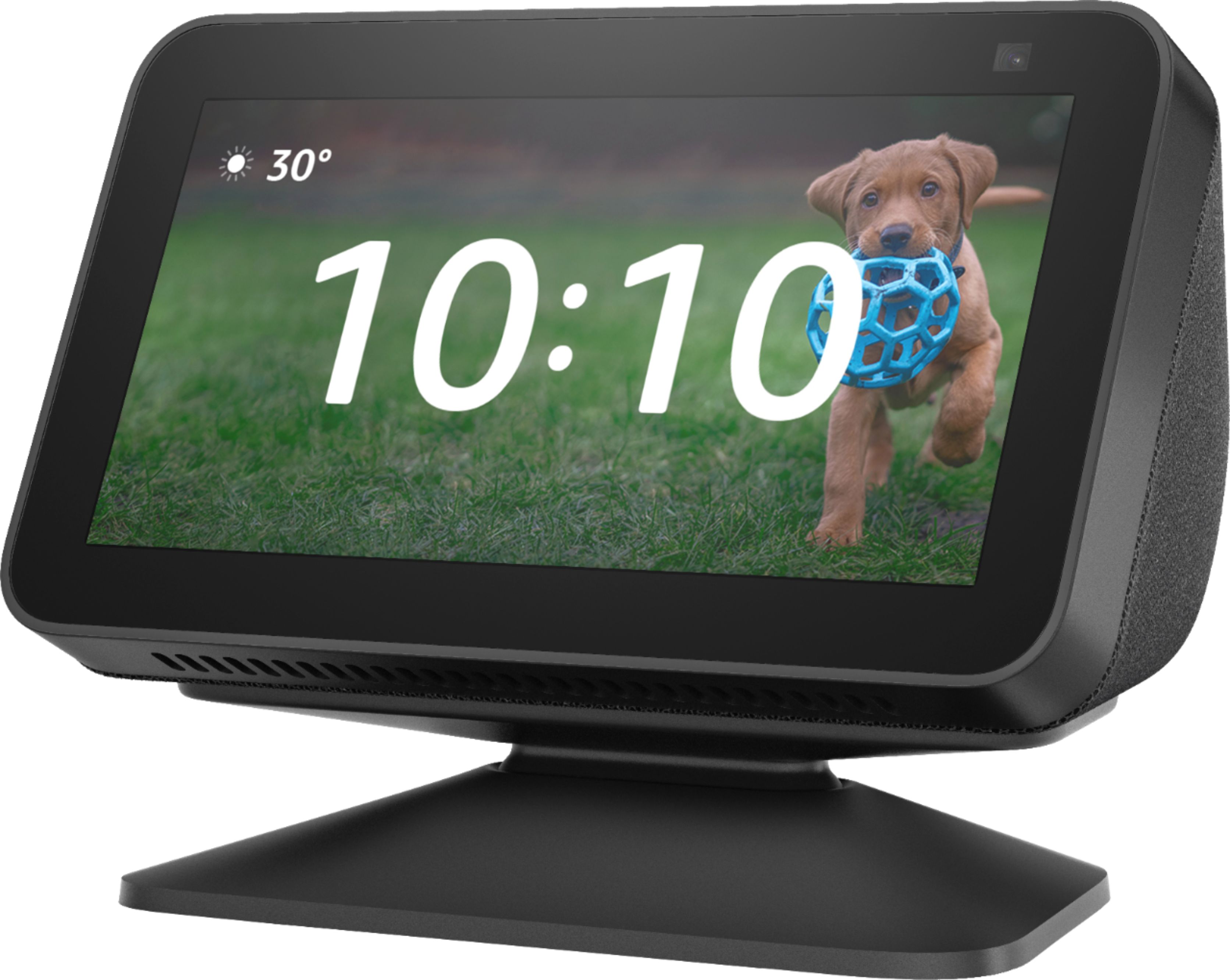 Angle View: Amazon - Echo Show 5 (2nd Gen) Accessory Stand - Charcoal