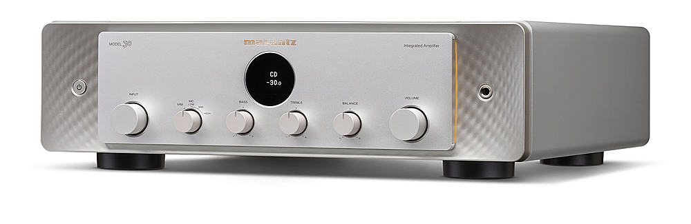 Angle View: Marantz - MODEL 30 Integrated Amplifier 200W x2 ch. Sound Master Tuning - Silver Gold