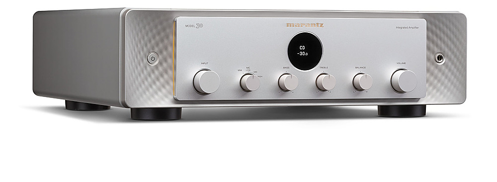 Left View: Rotel - A10 MKII 50W 2-Ch Integrated Stereo Amplifier - Black