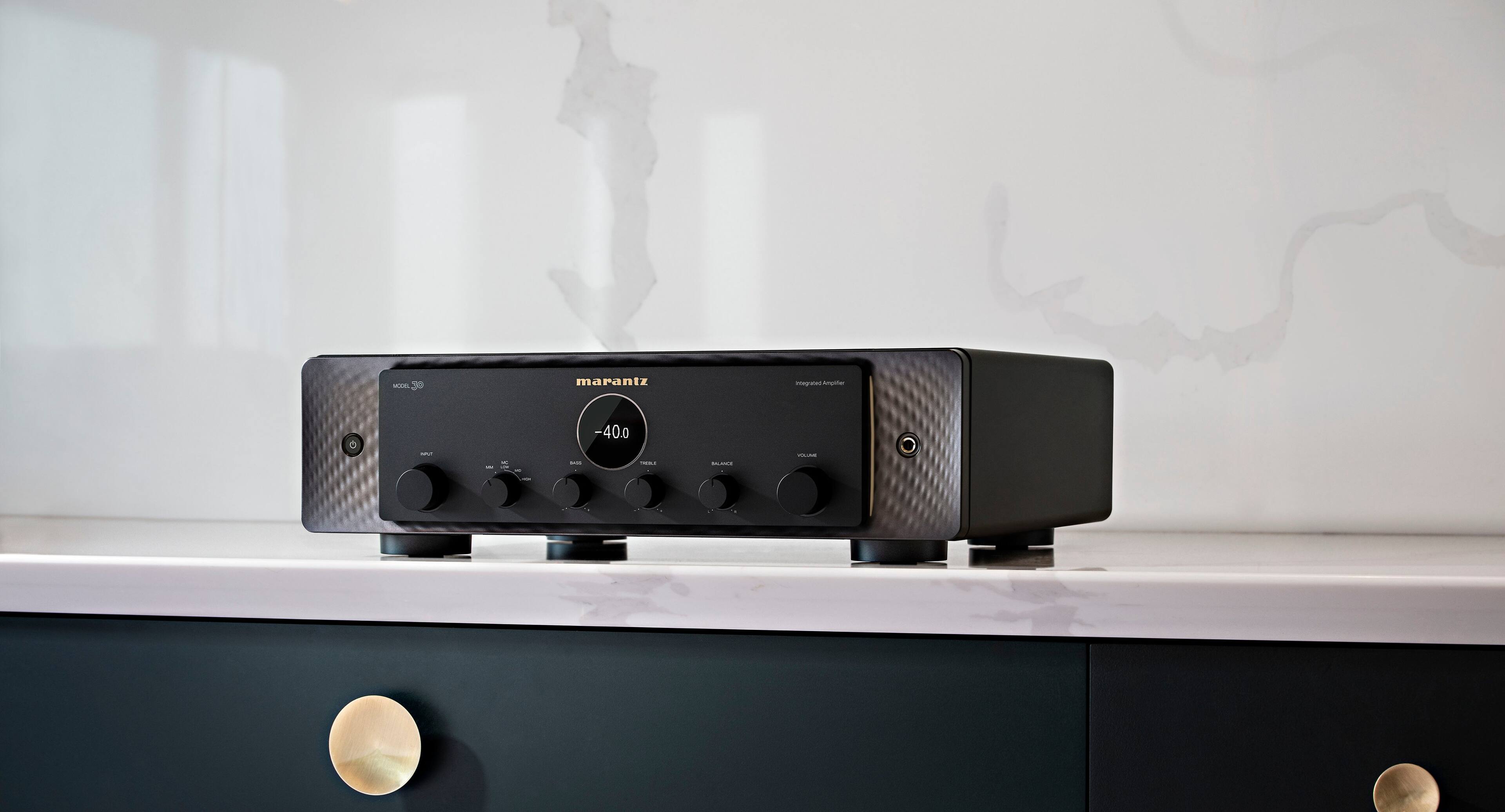 Alt View 12. Marantz - MODEL 30 Integrated Amplifier 200W x2 ch. Sound Master Tuning - Black.