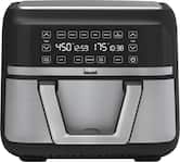 bella PRO - 9-qt. TriZone Touchscreen Air Fryer with Dual Flex Basket - Stainless Steel