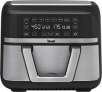 Bella Pro Series - 9-qt. Digital Air Fryer with Dual Flex Basket - Stainless Steel - Angle_Zoom