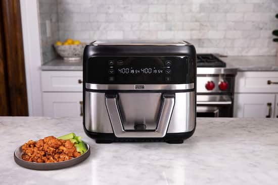 Alt View Zoom 13. Bella Pro Series - 9-qt. Digital Air Fryer with Dual Flex Basket - Stainless Steel.