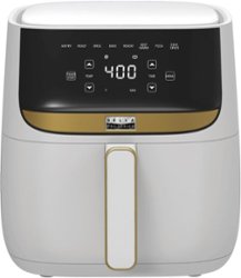 Bella Pro Series - 6-qt. Digital Air Fryer with Matte Finish - Matte White with Gold Accents - Alt_View_Zoom_11