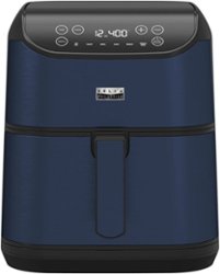 Bella Pro Series - 6-qt. Digital Air Fryer with Stainless Finish - Ink Blue Stainless Steel - Alt_View_Zoom_11