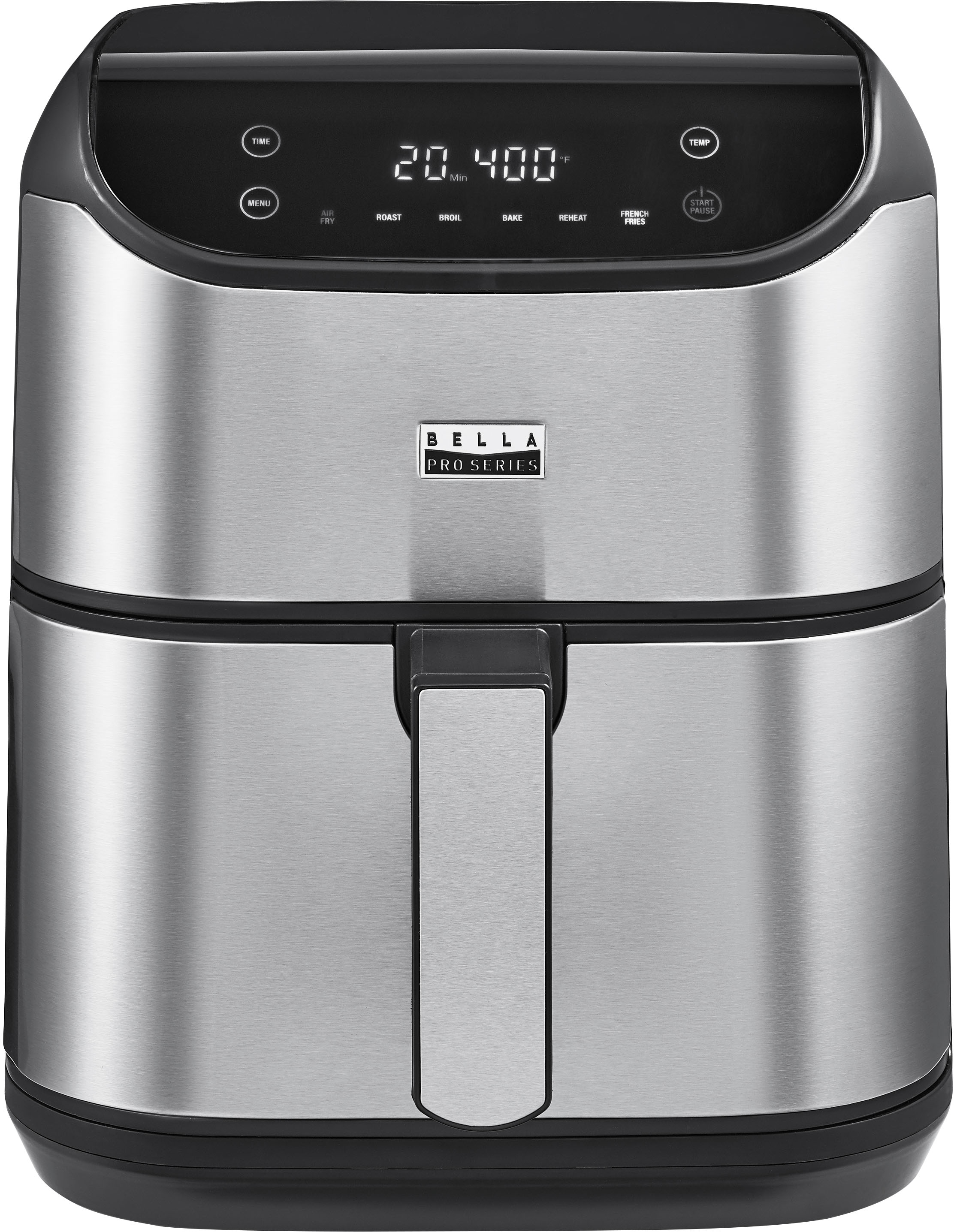 Bella Pro Series 6-qt. Digital Air Fryer with Stainless Finish Stainless Steel 90131 - Best Buy