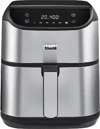 Alt View 11. Bella Pro Series - 6-qt. Digital Air Fryer with Stainless Finish - Stainless Steel.