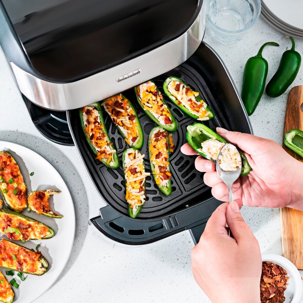 Zoom in on Alt View Zoom 19. Bella Pro Series - 6-qt. Digital Air Fryer with Stainless Finish - Stainless Steel.