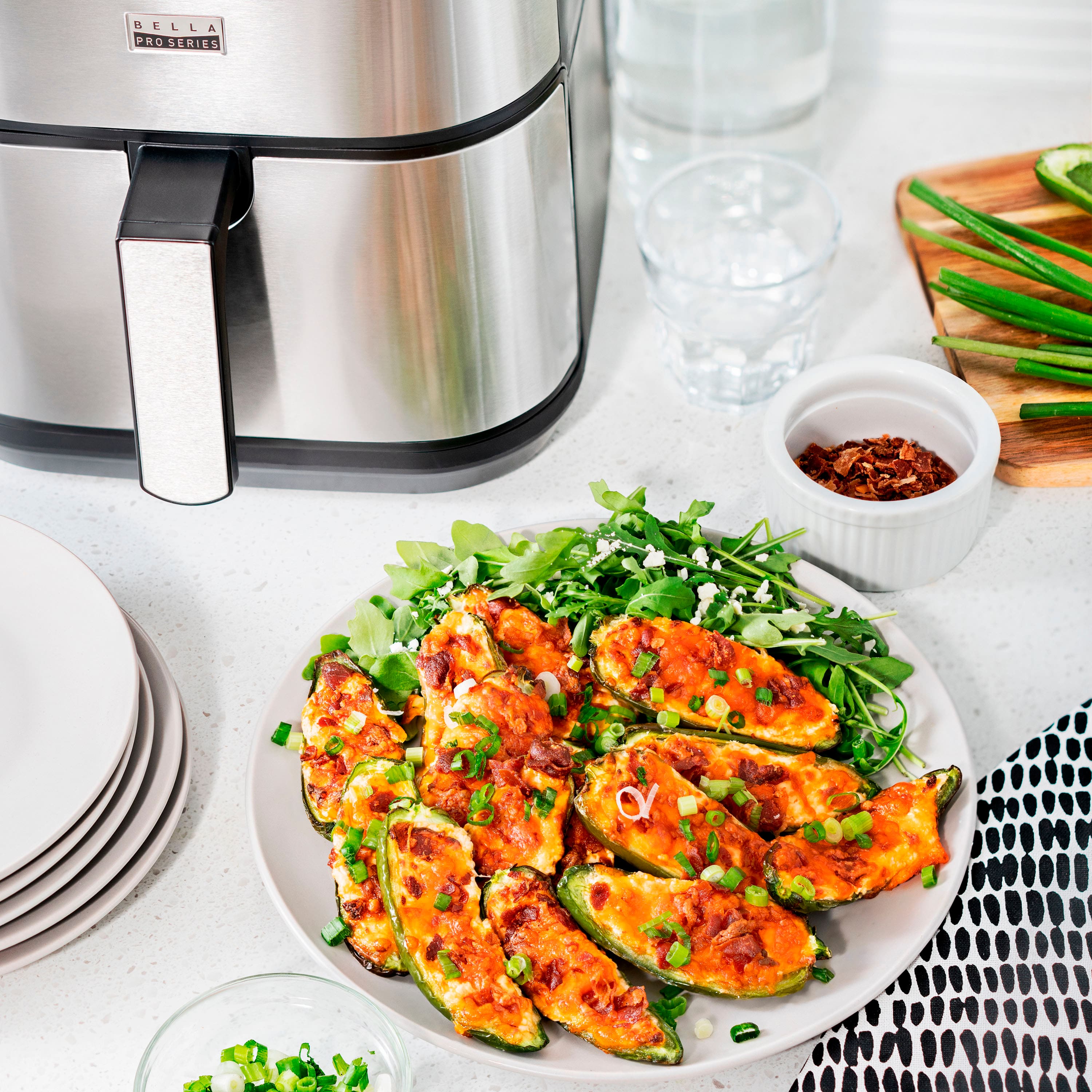 Alt View 20. Bella Pro Series - 6-qt. Digital Air Fryer with Stainless Finish - Stainless Steel.