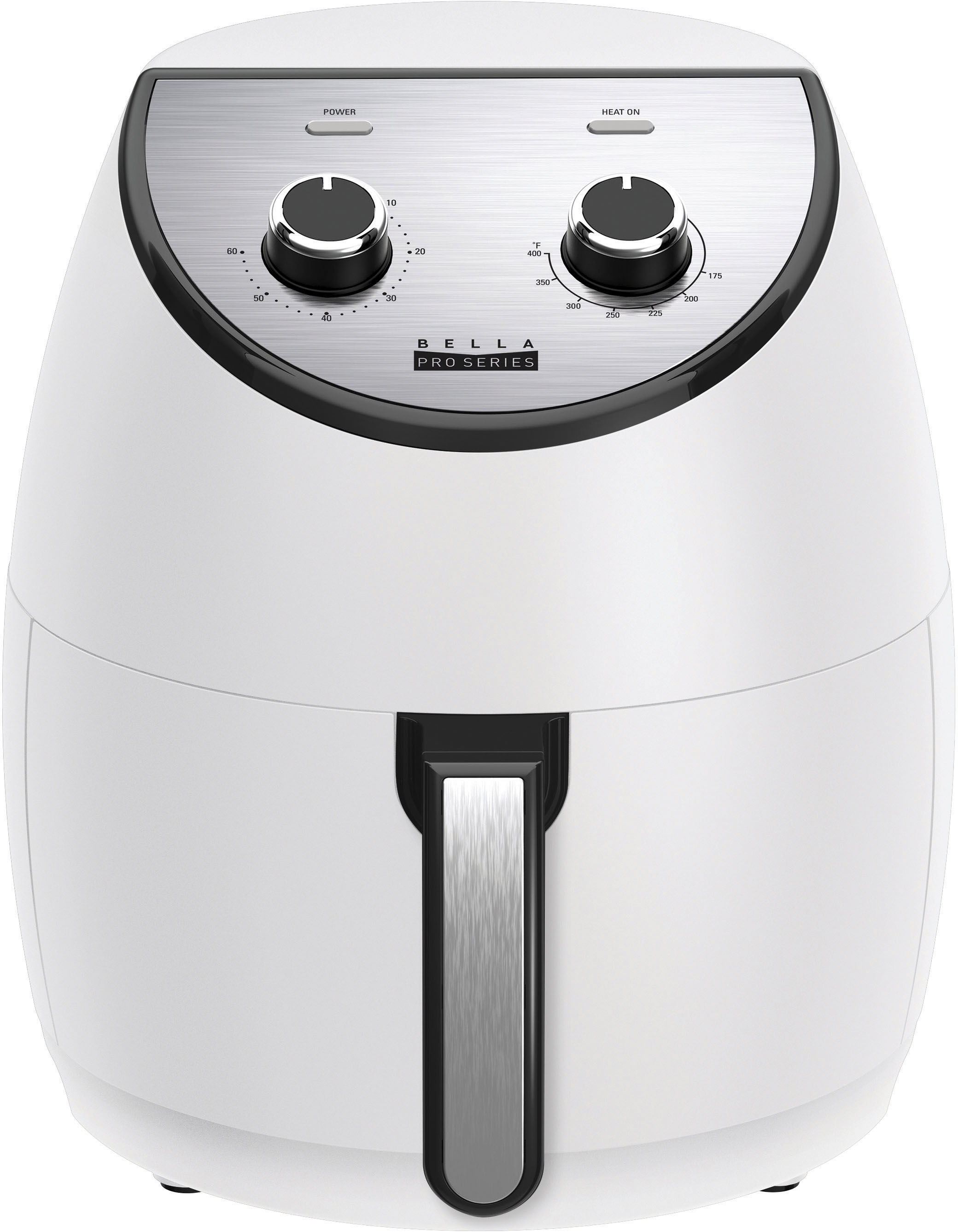 Angle View: Bella Pro Series - 4.2-qt. Analog Air Fryer with Matte Finish - Matte White