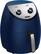 Left. Bella Pro Series - 4.2-qt. Analog Air Fryer with Matte Finish - Matte Ink Blue.