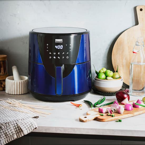 Alt View Zoom 13. Bella Pro Series - 8-qt. Digital Air Fryer - Ink Blue Stainless Steel.