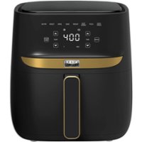 Bella Pro Series 6-qt. Digital Air Fryer with Matte Finish (Matte Black with Gold Accents)