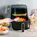 Alt View 17. Bella Pro Series - 6-qt. Digital Air Fryer with Matte Finish - Matte Black with Gold Accents.