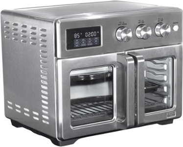 Bella Pro Series - 12-in-1 6-Slice Toaster Oven + 33-qt. Air Fryer with French Doors - Stainless Steel