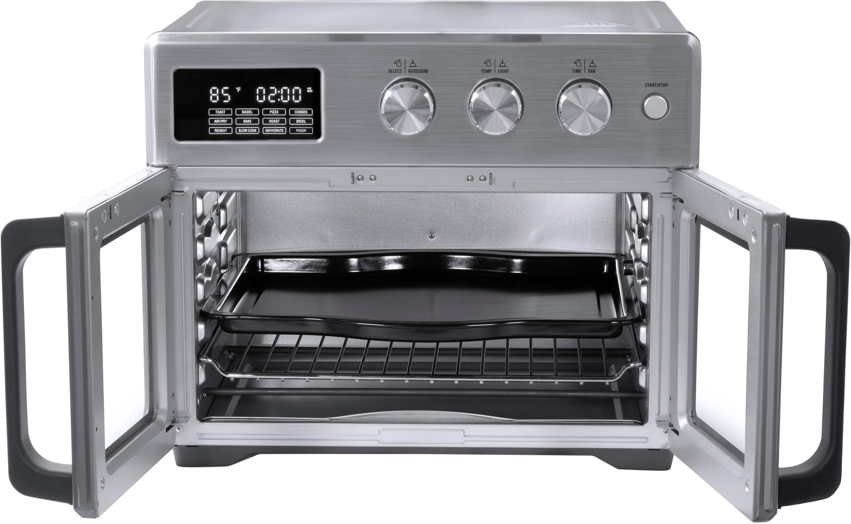 Alt View 13. Bella Pro Series - 12-in-1 6-Slice Toaster Oven + 33-qt. Air Fryer with French Doors - Stainless Steel.