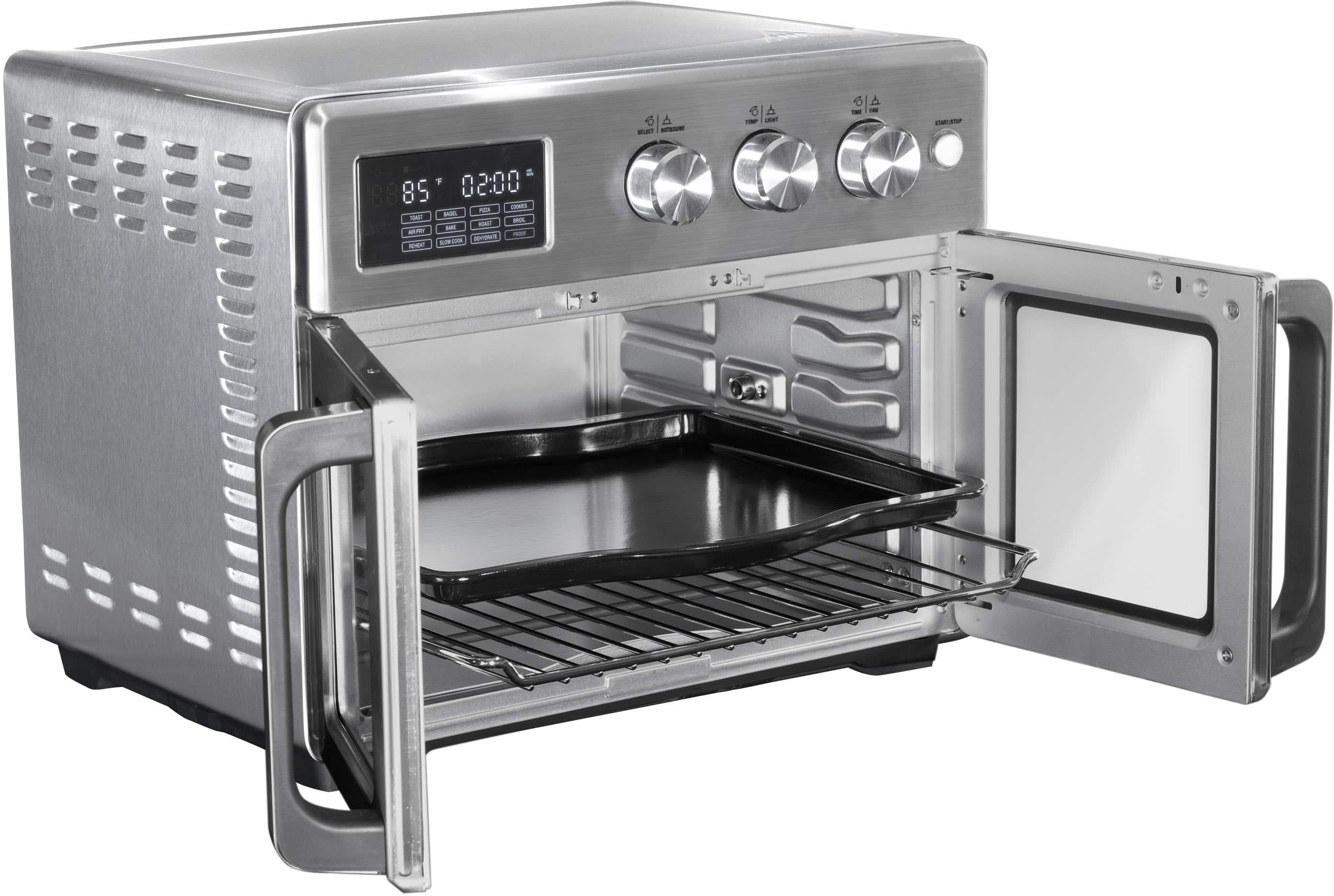Alt View 14. Bella Pro Series - 12-in-1 6-Slice Toaster Oven + 33-qt. Air Fryer with French Doors - Stainless Steel.