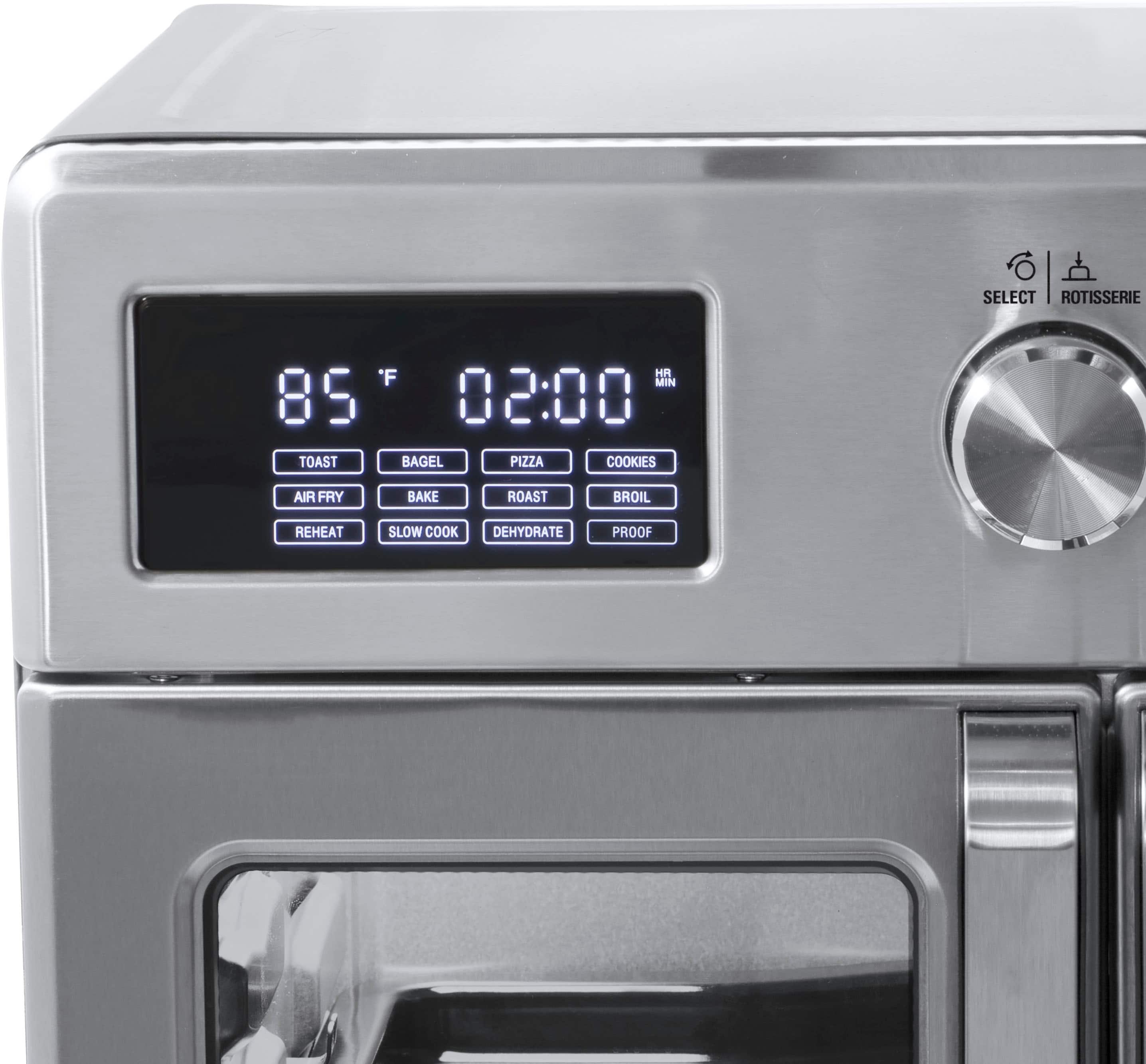 Alt View 15. Bella Pro Series - 12-in-1 6-Slice Toaster Oven + 33-qt. Air Fryer with French Doors - Stainless Steel.