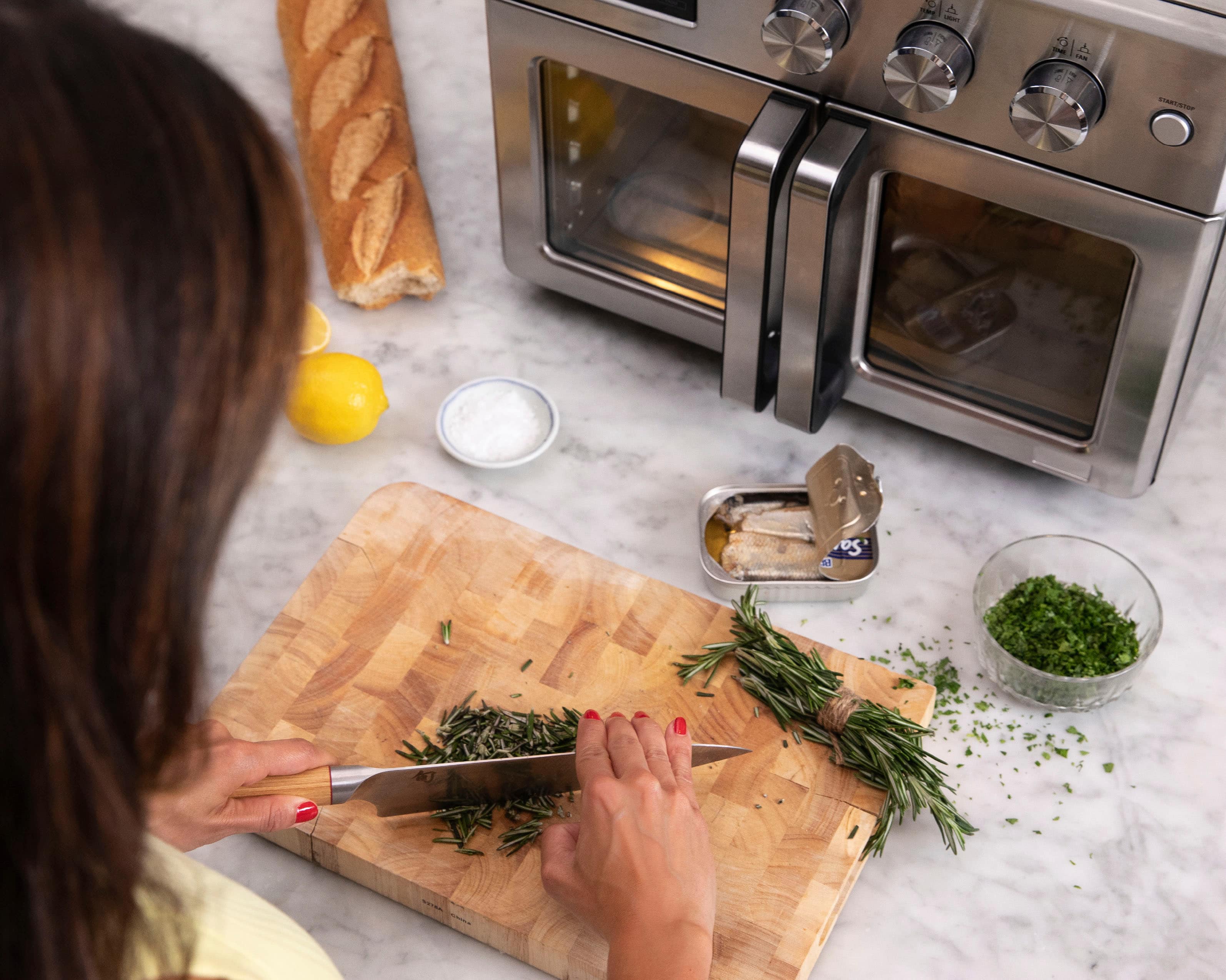 Alt View 25. Bella Pro Series - 12-in-1 6-Slice Toaster Oven + 33-qt. Air Fryer with French Doors - Stainless Steel.