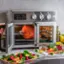 Alt View 16. Bella Pro Series - 12-in-1 6-Slice Toaster Oven + 33-qt. Air Fryer with French Doors - Stainless Steel.