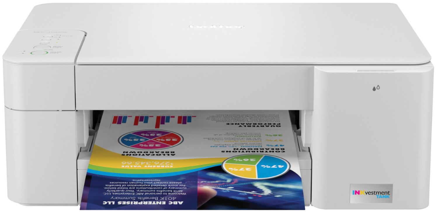 Migratie beu Wolf in schaapskleren Brother INKvestment Tank MFC-J1205W Wireless All-in-One Inkjet Printer with  up to 1-Year of Ink In-box White/Gray MFCJ1205W - Best Buy