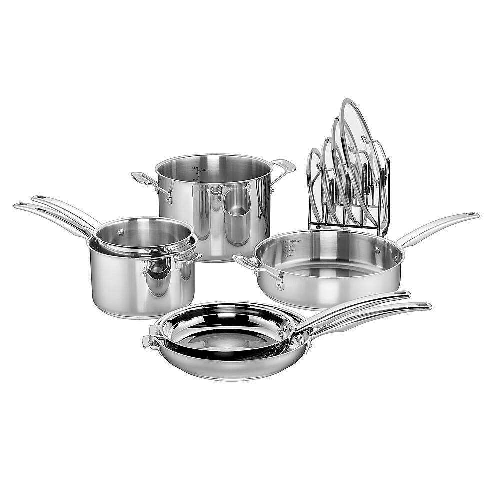 Alt View 11. Cuisinart - Smartnest 11-Piece Cookware Set - Stainless Steel.