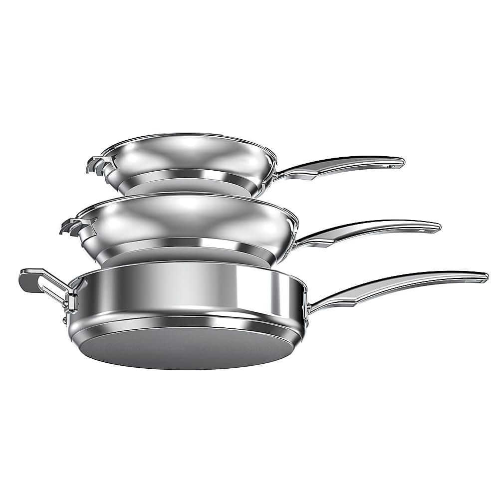 Alt View 17. Cuisinart - Smartnest 11-Piece Cookware Set - Stainless Steel.