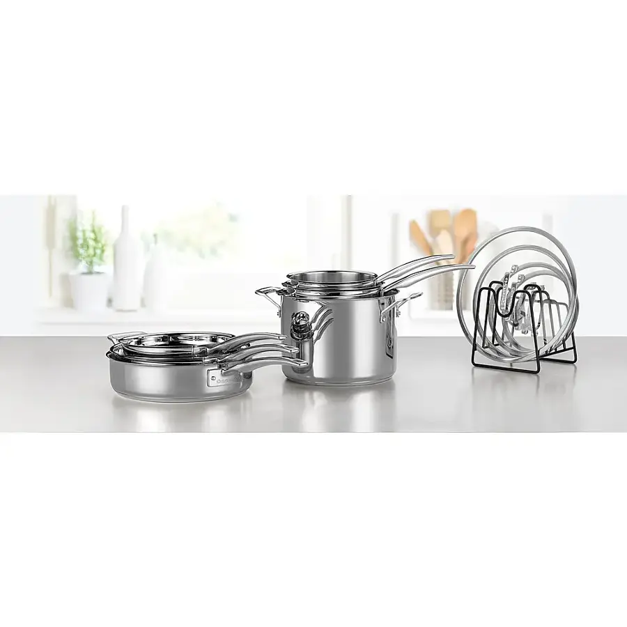 Alt View 20. Cuisinart - Smartnest 11-Piece Cookware Set - Stainless Steel.