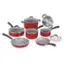 Alt View 11. Cuisinart - Ceramica XT Nonstick 11-Piece Cookware Set - Red.