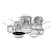 Alt View 11. Cuisinart - Chef's Classic Stainless 14-Piece Set - Stainless Steel.