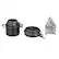 Alt View 12. Cuisinart - SmartNest Nonstick Aluminum 12 Piece Set - Black.