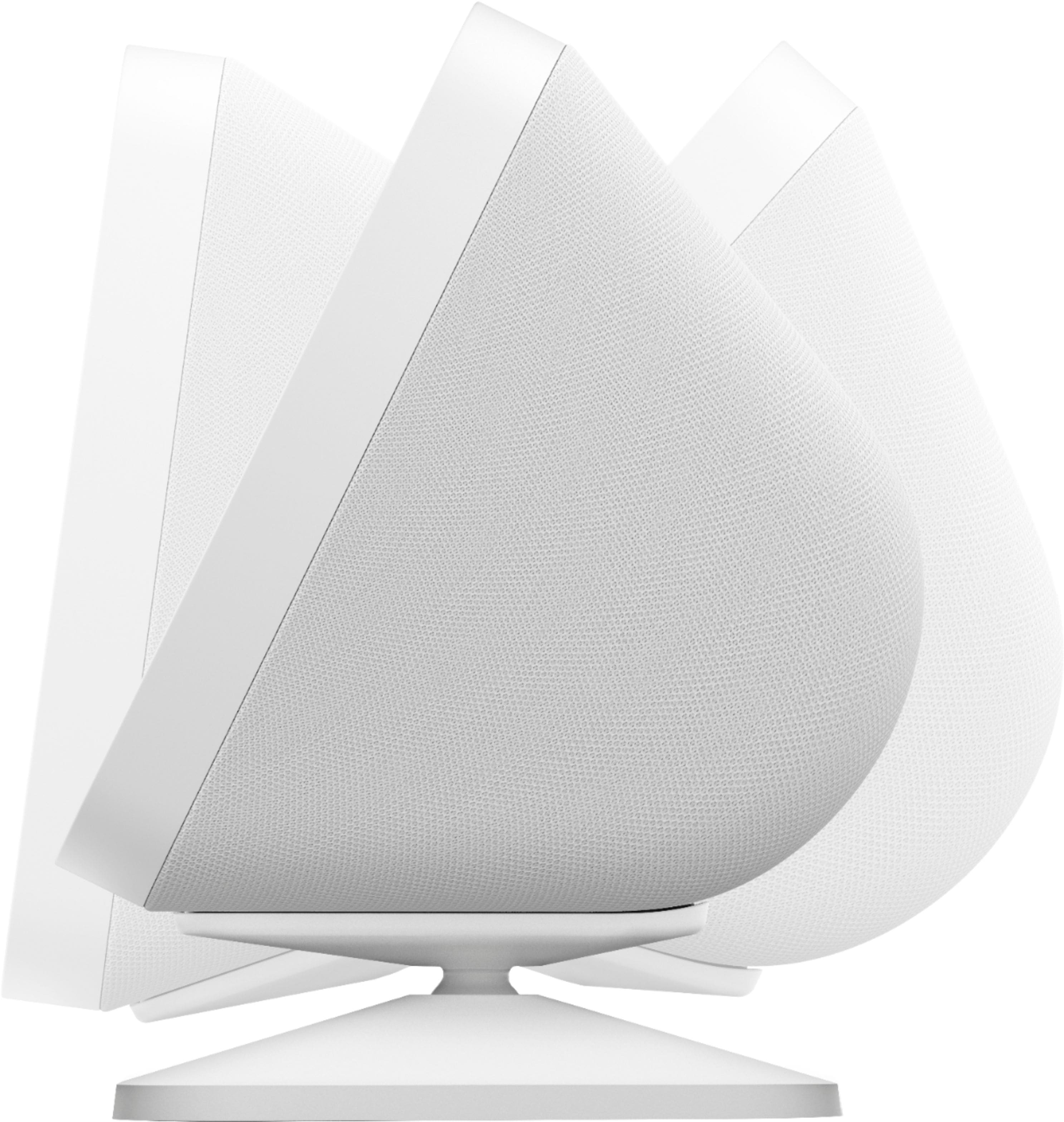 Left. Amazon - Echo Show 8 (2nd Gen) Accessory Stand | White - White.