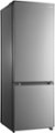 Angle. Insignia™ - 11.5 Cu. Ft. Bottom Mount Refrigerator with ENERGY STAR Certification - Stainless Steel.