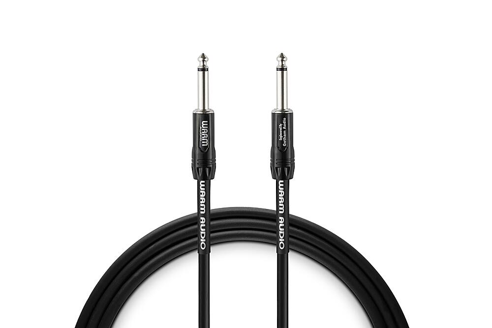 Front. Warm Audio - Pro Series 10' Instrument Cable - Black & Silver.