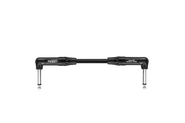 Front. Warm Audio - Pro Series 6" Instrument Cable - Black & Silver.