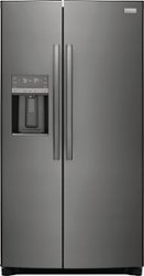 Frigidaire - Gallery 25.6 Cu. Ft. Side-by-Side Refrigerator - Black Stainless Steel - Front_Zoom