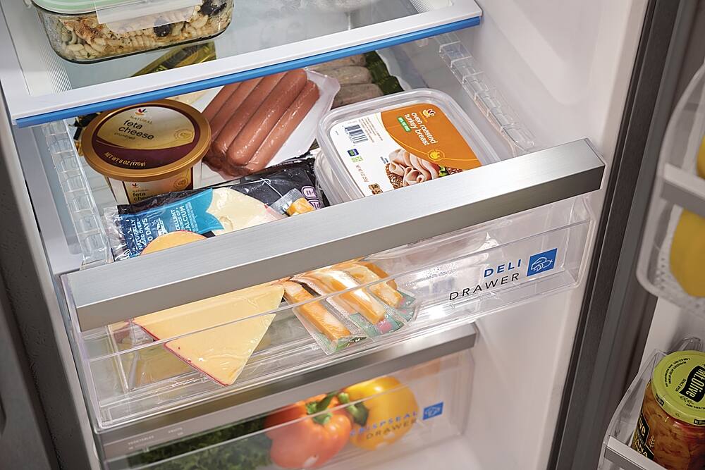 Alt View 11. Frigidaire - Gallery 25.6 Cu. Ft. Side-by-Side Refrigerator - Smudge-Proof® Black Stainless Steel.