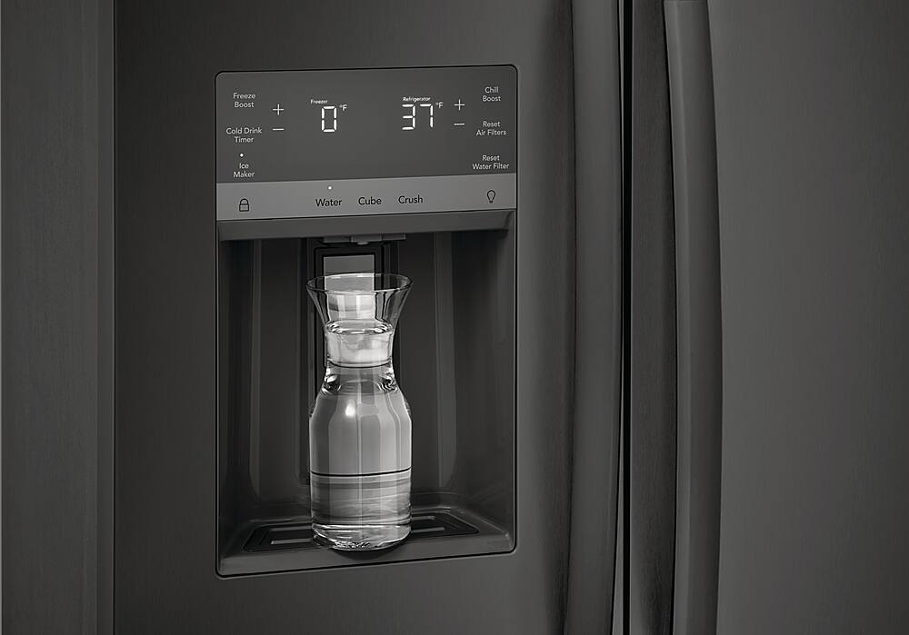 Alt View 12. Frigidaire - Gallery 25.6 Cu. Ft. Side-by-Side Refrigerator - Smudge-Proof® Black Stainless Steel.