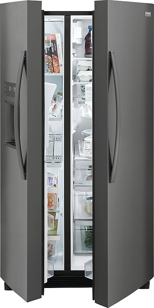 Alt View 18. Frigidaire - Gallery 25.6 Cu. Ft. Side-by-Side Refrigerator - Smudge-Proof® Black Stainless Steel.