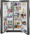 Alt View Zoom 1. Frigidaire - Gallery 25.6 Cu. Ft. Side-by-Side Refrigerator - Black stainless steel.