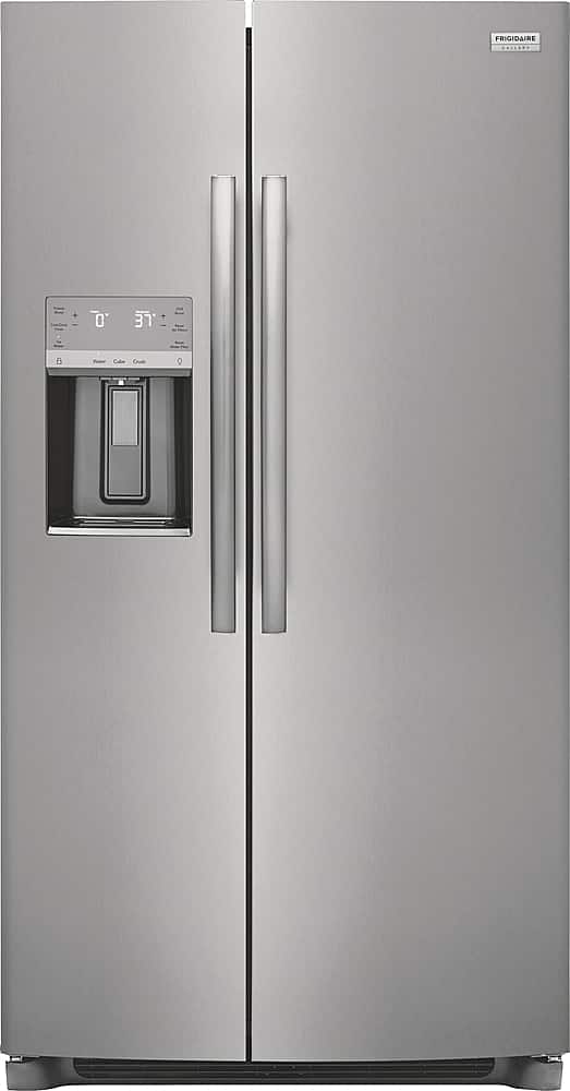 Front. Frigidaire - Gallery 25.6 Cu. Ft. Side-by-Side Refrigerator - Smudge-Proof® Stainless Steel.