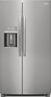 Frigidaire - Gallery 25.6 Cu. Ft. Side-by-Side Refrigerator - Stainless Steel - Front_Zoom