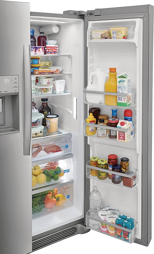 Alt View 12. Frigidaire - Gallery 25.6 Cu. Ft. Side-by-Side Refrigerator - Smudge-Proof® Stainless Steel.