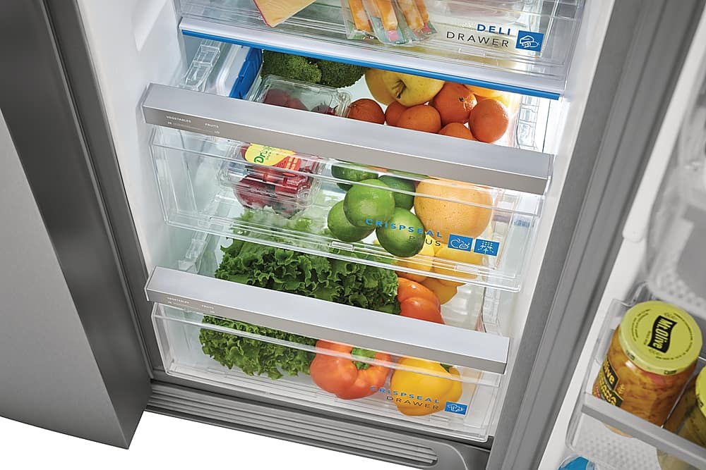 Alt View 1. Frigidaire - Gallery 25.6 Cu. Ft. Side-by-Side Refrigerator - Smudge-Proof® Stainless Steel.