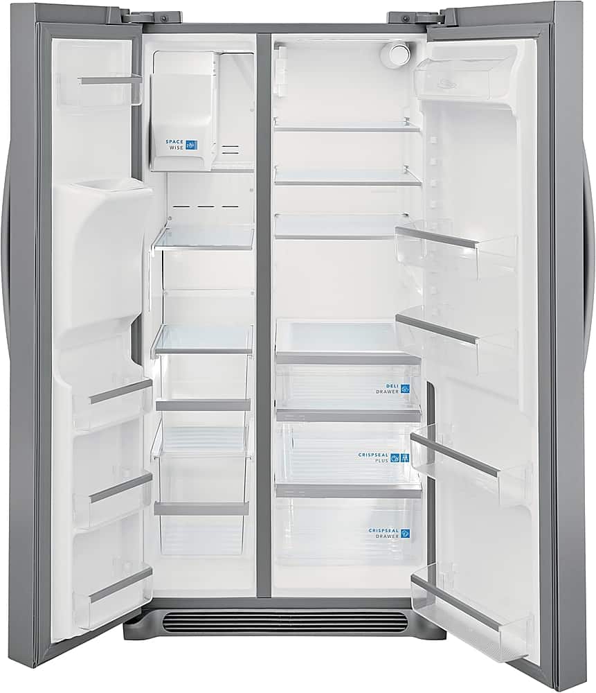 Alt View 4. Frigidaire - Gallery 25.6 Cu. Ft. Side-by-Side Refrigerator - Smudge-Proof® Stainless Steel.